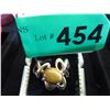 Image 1 : Gold plated tiger's eye ring - size 9