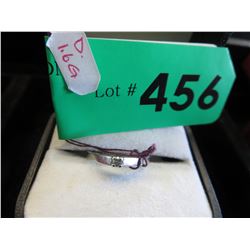 10KT White Gold & Diamond ring - size 6