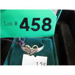 10KT Yellow Gold heart ring - size 7