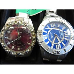 2 Used wristwatches with oversized dials