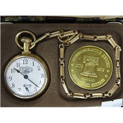 1976 Bradley Commemorative pocket watch