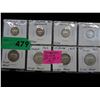 Image 1 : Eight 1967 Canadian dimes & quarters
