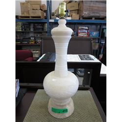 Alabaster table lamp - no shade