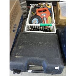 Tape measures, hand tools & a socket set