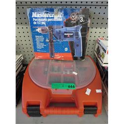 Electric Mastercraft hammer drill & bit set