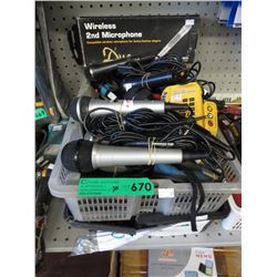 Microphones & pliers - used