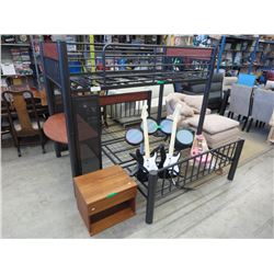 NEW - Over/Under Bed Set with Built-in Desk