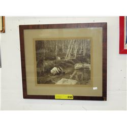 Framed Vintage photograph