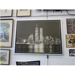 Framed Ralph Uiker New York print