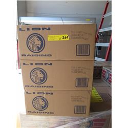 3 x 30 Pound cases of raisins