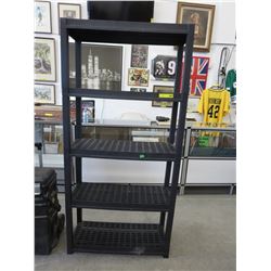 Plastic shop shelving