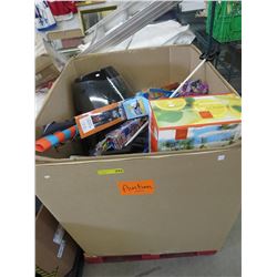 Large bin of assorted store returns
