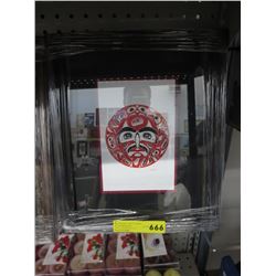 Framed Richard Shorty print "Sun Design"