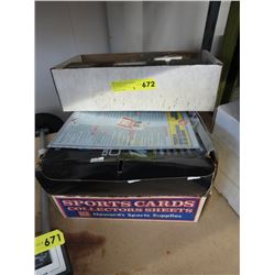 Sport cards collector sheets & covers