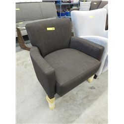 NEW - Upholstered Brown Arm Chair