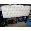 Image 1 : Queen sized upholstered headboard - used