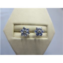 New Tanzanite & Diamond stud earrings