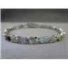 Image 1 : Multi gemstone & Diamond tennis bracelet