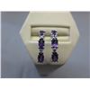 Image 1 : New Oval cut Amethyst earrings