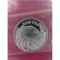 4 x .999 Silver Native Indian Red Cloud rounds