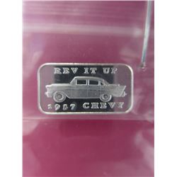 4 x . 999 Silver Rev it Up! 1957 Chevy bars