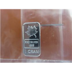 4 x .999 Silver Canada Maple Leaf bars