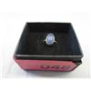 Image 2 : Custom made Oval Tanzanite cabochon ring