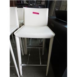 NEW - White pub stool - 30" seat height