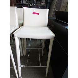 NEW - White pub stool - 30" seat height