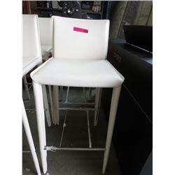 NEW - White pub stool - 30" seat height