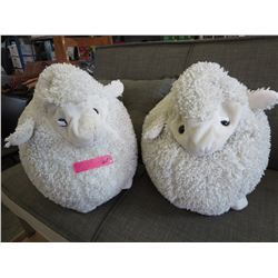 2 Stuffed sheep - used