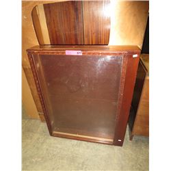 Vintage glass door display case - used