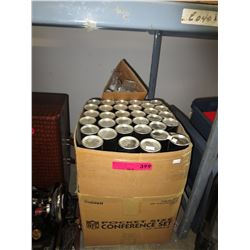 Case of empty mailing tubes