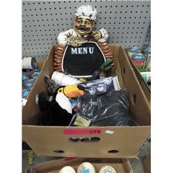 Box of assorted goods