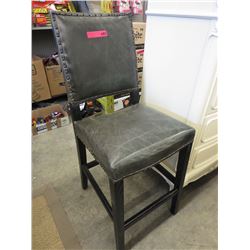 NEW - Distressed Leather Counter Height Stool