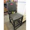 Image 1 : NEW - Distressed Leather Counter Height Stool
