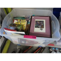 Tote of assorted goods