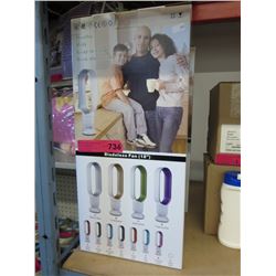 New - Bladeless fan with remote control - 18"
