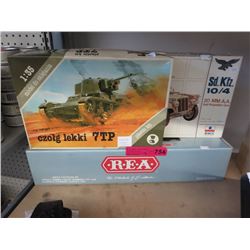 2 Model kits & a train