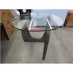 NEW - Round Glass Top Coffee Table