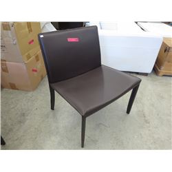 NEW - Brown Bonded Leather Reception Chair