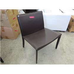 NEW - Brown Bonded Leather Reception Chair