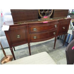 1930's Mahogany bow front side board