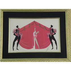 Erte Gouache 1923  Folies Bergere  Multiple Figures