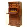 Image 1 : A Victorian Walnut Secretaire Wellington Chest, having two short drawers above two false drawers...