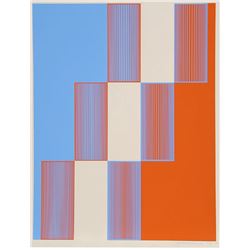 Richard Anuszkiewicz, Celebrate New York, Silkscreen