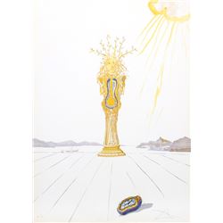 Salvador Dali, Barometer Woman (Barometer) from Time, Lithograph