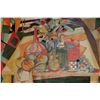 Image 1 : Mirko, Fruit and Rubix Cube Still Life, Painted Terracotta Plaque
