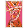 Image 1 : Arnaldo Coen, Abstract Figure in Pink and Orange, Lithograph