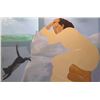 Image 1 : Pegge Hopper, Grey Popoki, Oil Painting